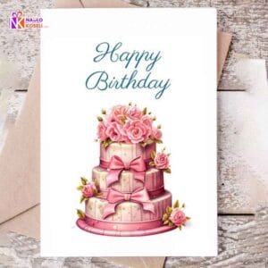 Printed Greetings Card for Birthday